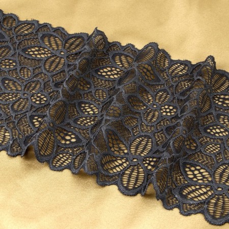 Lace elastic fabric, 170 mm × 2.7 ± 0.5 m, graphite color-2