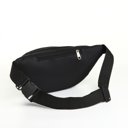 Lightning waist bag, 3 outer pockets, black color-3