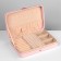 Organizer for jewelry "Portable box", 8 stripes, 3 places, 14 × 21 × 4.5 cm, pink color