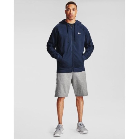 Male sweatshirt, Under Armor Rival Cotton FZ Hoodie, size 44-46 (1357106-410)-2
