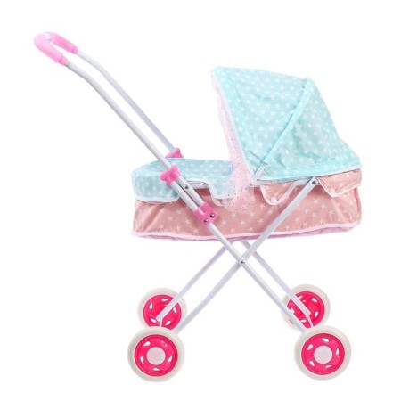 Stroller for dolls, universal, with a metal frame-2