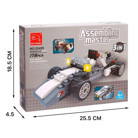 Designer "Race", 3 assembly options, 178 parts-3