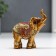 Souvenir Polystone "African Elephant in the Golden, Openland Popone" MIX 8.5x7x3 cm