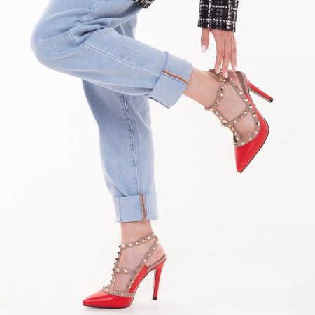 Women's shoes, red color, size 35-5