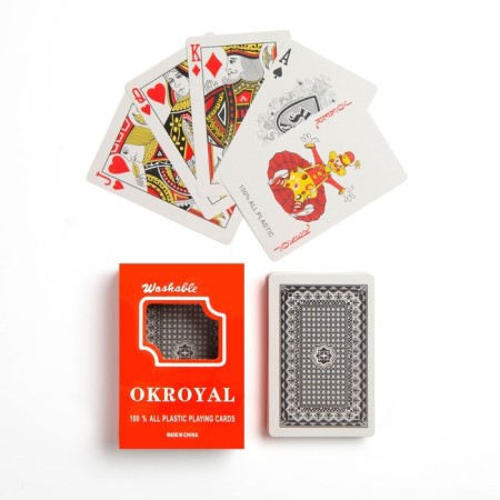 Plastic Plastic Cards "Royal", 54 pcs, 19 μm, 8.8 x 5.7 cm, mix-1