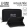 Women's wallet, 3 lightning departments, black color