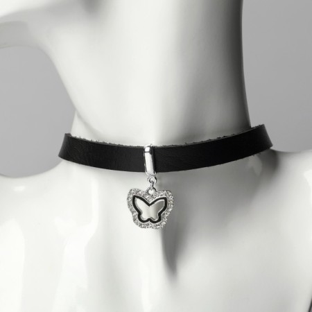 Choker "Style" Butterfly, Black Color, 39.5 cm