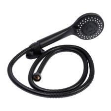 Shower Set Zein Z0106, hose 150 cm, nuts, holder, watering can 5 modes, black