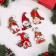 A set of Christmas tree toys "Gnome", 5 pcs, bilateral