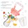 Nibbler for feeding with silicone mesh Basic, pink color