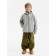 Demi -season windbreaker for Minaku boys from SoftShell on fleece, waterproof, gray, height 104 cm