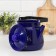 Enamged "flowering" kettle, 3.5 l, enameled cover, blue color