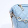 Bag Cross-Bodi with a zipper, blue color