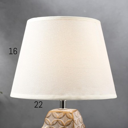 Table lamp 16445/1wt E14 40W white-gold 22x22x34 cm Risalux-5