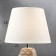 Table lamp 16445/1wt E14 40W white-gold 22x22x34 cm Risalux