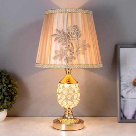 Table lamp "Adventurism" 1x60W E27 gold belt backlight 29x29x43 cm Risalux-1