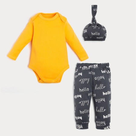 Set: body, cap and pants crumb I "Dogs", height 68-74 cm