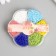Glass beads 12/0 in the flower "paints" color gloss 7 colors x 8 g 8.2x8.2x2 cm