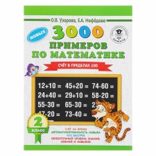 “3000 examples in mathematics, grade 2. The score is within 100 ”, Razorova O. V., Nefyodova E.A.