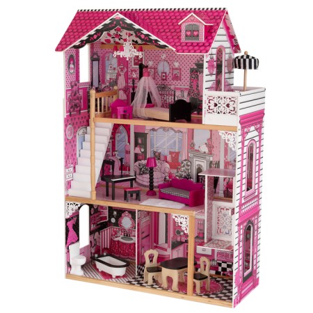 House puppet wooden Kidkraft "Villa Amelia", three -story, with furniture-3