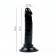 Falloimitator Realist Oka-Khpoki, on the suction cup, anal, gel, 12 x 2.5 cm, black