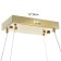 Light Bayerlux "Lani" LED 68W black and gold 29.5x14x89 cm