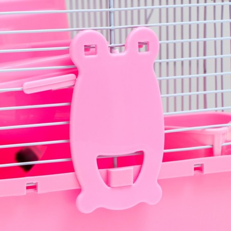 The cage for rodents "Pigzon", 27 x 21 x 27 cm, pink-5