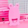 The cage for rodents "Pigzon", 27 x 21 x 27 cm, pink