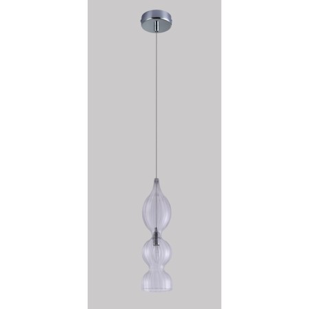 Suspended lamp Crystal Lux, Iris 2075/201, E14, 1x60 W, 47x13x13 cm, chromium color
