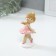 Souvenir Polystone "Girl Ballerina in the pink pack" 5x4.5x9.5 cm