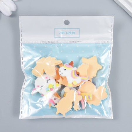 Decor for creativity plastic "Unicorn" set 10 pcs-3
