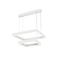 Светильник светодиодный подвесной с пультом управления Ambrella light, Original, FA6631, LED, 108 Вт, 8100Lum, 3000-6400К, цвет белый, белый матовый