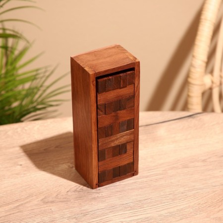 Game desktop "jenga" 21x8.5x6.5 cm, wooden wood-1