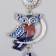 Suspension from the evil eye "Medallion and owl on the branch" 24 cm