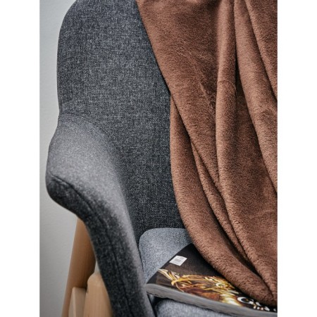 CHOCOOLATIER plaid, size 100x150 cm, brown color-3