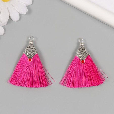 Decor for creativity Textile "Brush East" pink-purple set 2 pcs 1.6x4.5 cm