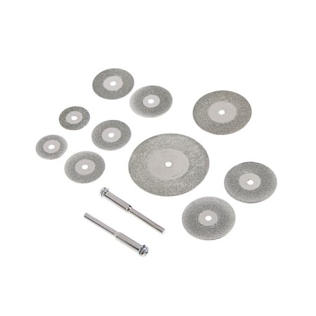 Circles of cutting mini fit, with diamond spraying, 12 pcs.