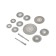 Circles of cutting mini fit, with diamond spraying, 12 pcs.