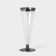 Plastic disposable glass for champagne “flute”, 150 ml, with metallized boots, transparent color, 6 pcs/units