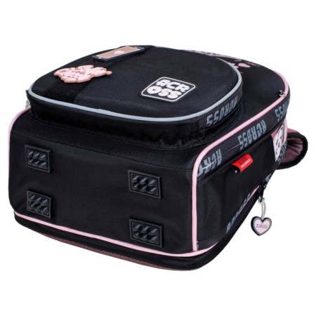 School backpack by Ergon. Spray Across 194 37*28*12 Virgin + Pen, Back Cher/Rose 24-194-10-6