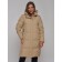 Coat insulated winter female, size 42, color light brown