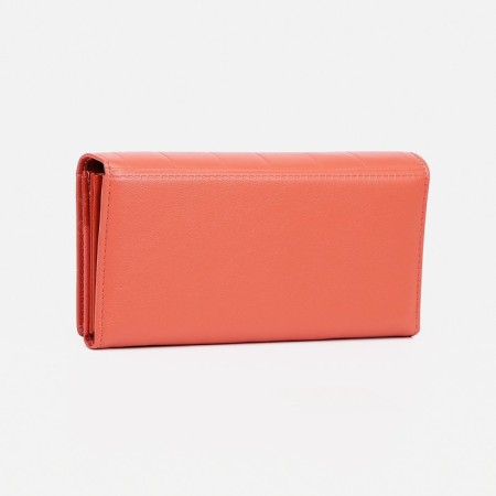 Women's wallet on magnets, pink color-1