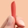 Patching nails, 24 pcs, ballerina shape, orange color