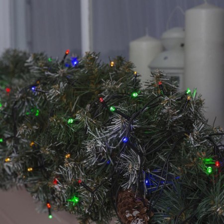 Garland "thread" 20 m, IP44, dark thread, 200 LED, glow of multi, 8 modes, 220 V-2