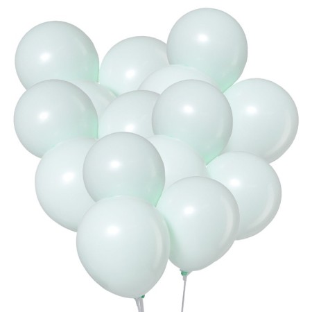 Latex ball 12 "Makarun", set of 5 pcs., Green color-1