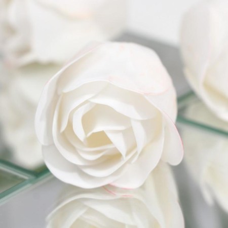 Soap roses, white, set 6 pcs.-2