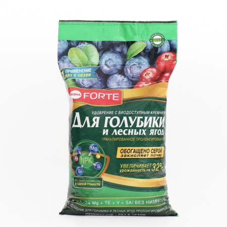 Fertilizer for forest berries with bio -accessive silicon, Bona Forte, granules, package 2.5 kg