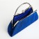 Female bag on the farmar, blue color