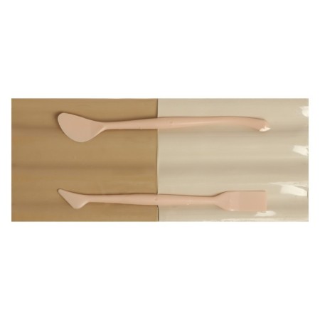 Plasticine sculptural 1000 g "Ray" de luxe, 2 colors - white/bodily, 2 stacks-3