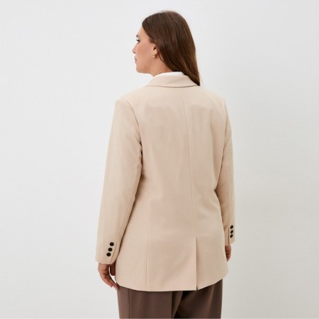 Jacket women's double-breasted Mist Plus-Size, r.60, beige-3